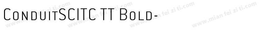 ConduitSCITC TT Bold字体转换